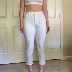High rise slim crop boyjean